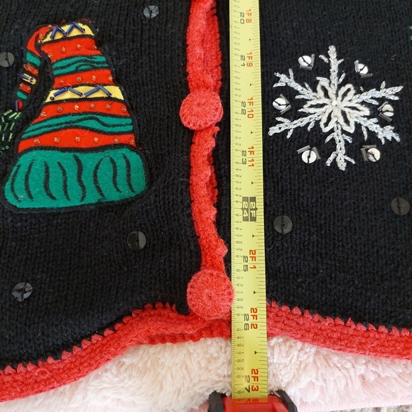 Cherokee Vintage Patchwork Ugly Christmas Sweater Size Meduim - Picture 8 of 8